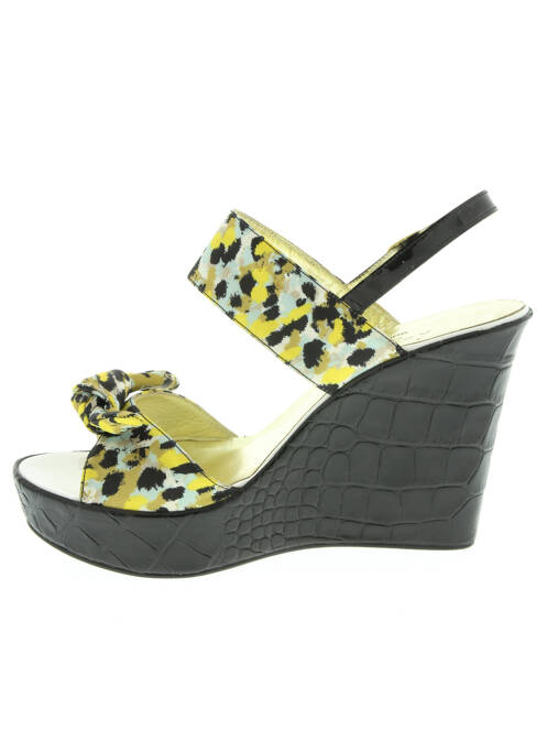 Sandales/Nu pieds jaune AZUREE pour femme