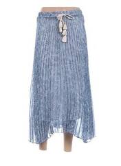 Jupe longue bleu MISS KOO pour femme seconde vue
