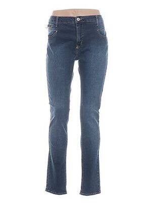 Pantalon slim taille basse taille basse bleu TERRE DE FÉES femme