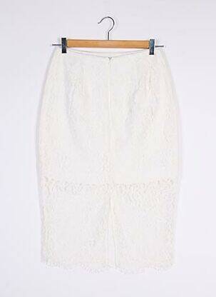 Jupe mi-longue coupe droite beige KEEPSAKE femme