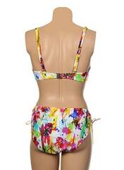 Maillot de bain 2 pièces blanc ANTIGEL pour femme seconde vue