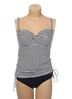 Maillot de bain 2 pièces haut soutien-gorge moulé haut soutien-gorge moulé noir PANACHE femme