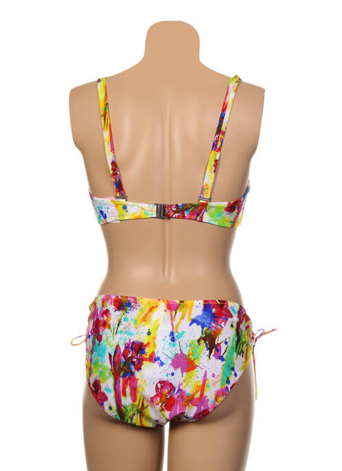 Maillot de bain 2 pièces blanc ANTIGEL pour femme