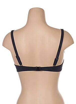 Haut de maillot de bain bretelles élastiquées ajustables noir LOU femme