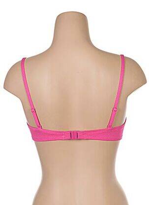 Haut de maillot de bain bretelles élastiquées amovibles haut soutien-gorge moulé rose VARIANCE femme