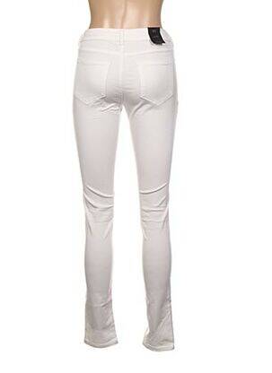 Pantalon slim taille basse taille basse blanc SCOTCH & SODA femme