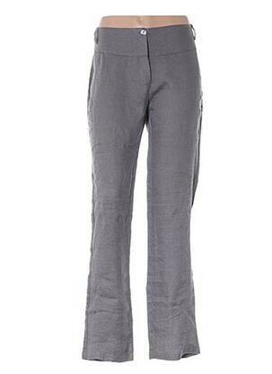 Pantalon large gris LAUREN VIDAL pour femme
