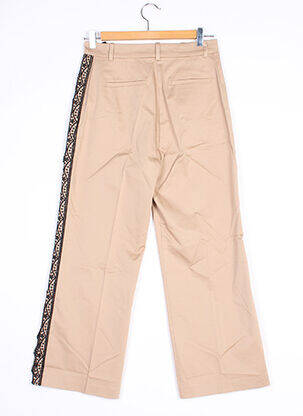 Pantalon 7/8 taille haute taille haute beige PINKO femme