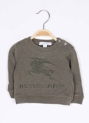 Sweat-shirt vert BURBERRY pour garçon