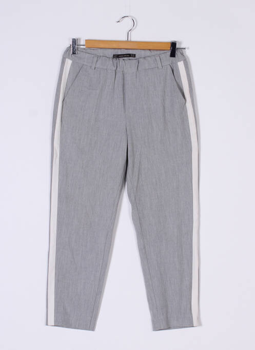 Pantalon 7/8 gris ZARA pour femme