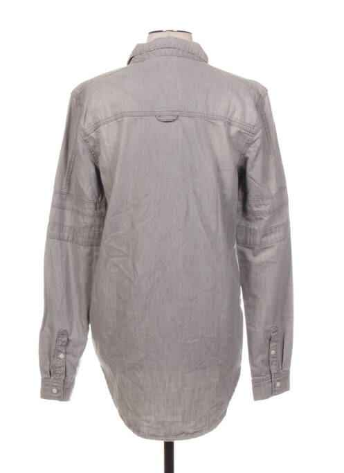 Chemise manches longues gris BLACK KAVIAR pour homme