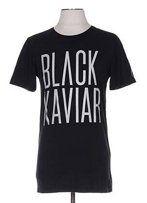 T-shirt noir BLACK KAVIAR pour homme