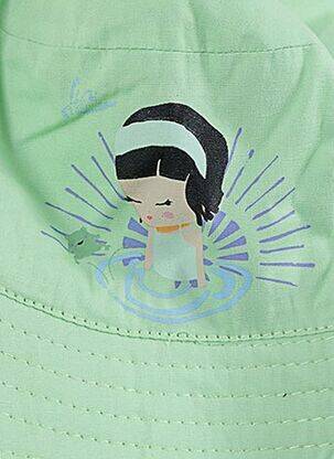 Chapeau broderie motifs brodés vert REEBOK fille
