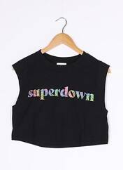 T-shirt noir SUPER DOWN pour femme seconde vue