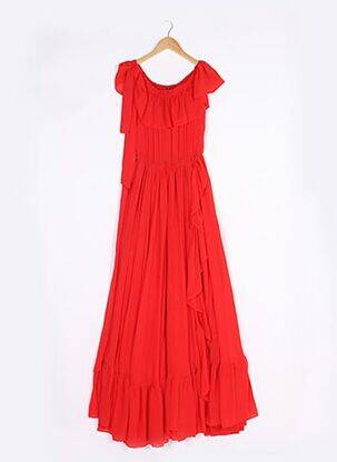 Robe longue rouge MAISON D'ANGELANN pour femme