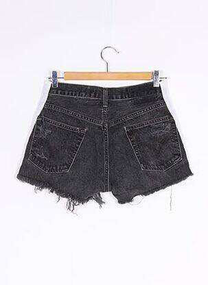 Short fermeture zippée sous rabat boutonné taille normale noir FURST OF A KIND femme