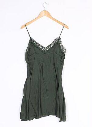 Nuisette/combinette col v vert ONE TEASPOON femme