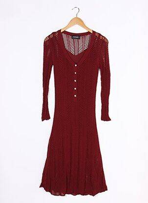 Robe mi-longue rouge THE KOOPLES pour femme