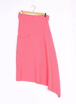 Jupe longue coupe asymétrique rose TIBI femme