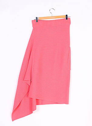 Jupe longue coupe asymétrique rose TIBI femme