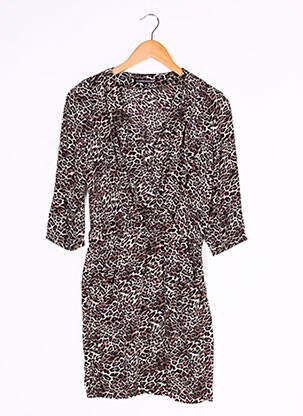 Robe courte manches 3/4 manches 3/4 noir LA PETITE FRANCAISE femme