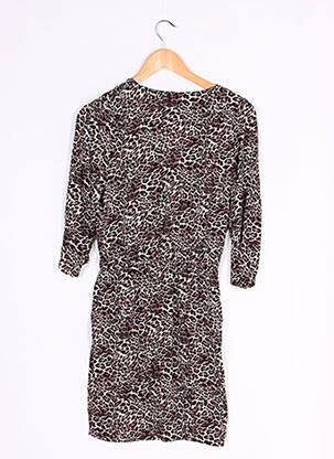 Robe courte manches 3/4 manches 3/4 noir LA PETITE FRANCAISE femme