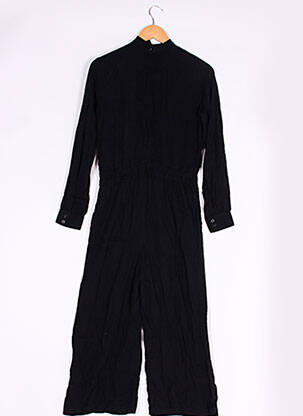 Combi-pantalon fermeture zippée au dos noir JUSTFAB femme