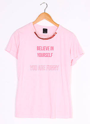 T-shirt rose PINKO pour femme