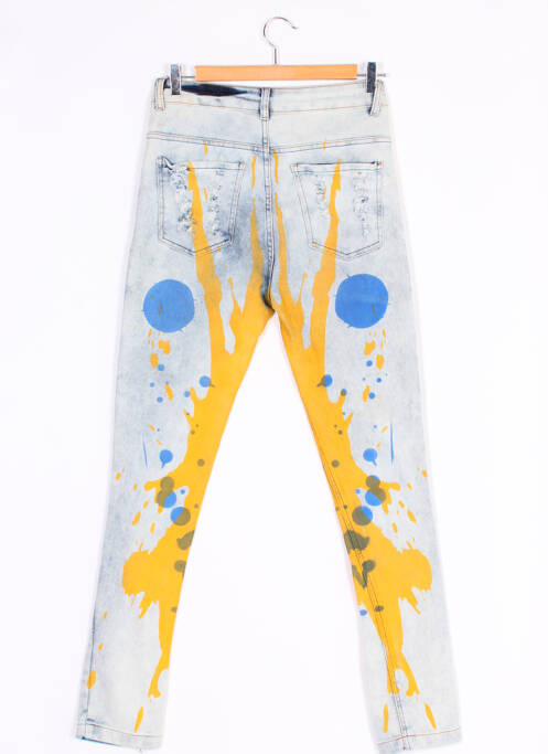 Jeans coupe droite bleu SILVIA ULSON pour femme