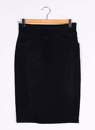 Jupe mi-longue fermeture zip latéral noir CLOSED femme