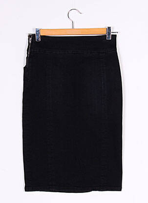Jupe mi-longue fermeture zip latéral noir CLOSED femme