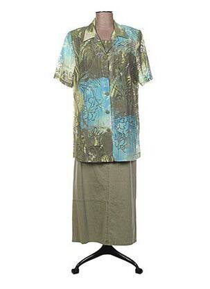 Ensemble jupe vert FRANCE RIVOIRE femme