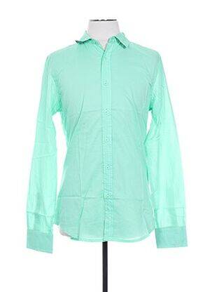 Chemise manches longues vert CROSSBY pour homme