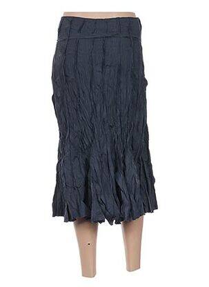 Jupe mi-longue fermeture zip latéral gris FRANSTYLE femme