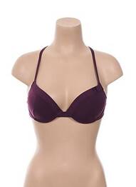 Haut de maillot de bain haut soutien-gorge avec mousse de rembourrage amovible haut soutien-gorge avec mousse de rembourrage amovible violet HUIT femme