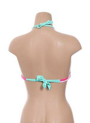 Haut de maillot de bain fermeture liens à nouer haut bandeau rose BANANA MOON femme