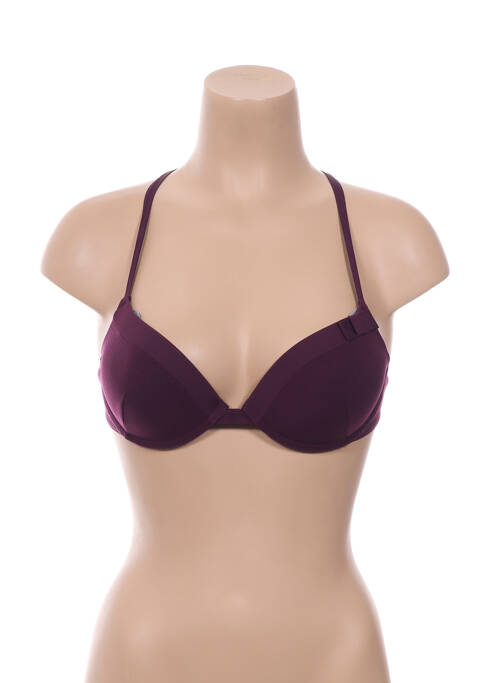 Haut de maillot de bain haut soutien-gorge avec mousse de rembourrage amovible haut soutien-gorge avec mousse de rembourrage amovible violet HUIT femme