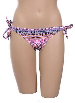 Bas de maillot de bain imprimé fantaisie bikini rose PIL PULL femme