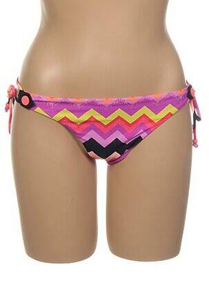 Bas de maillot de bain fermeture liens à nouer bikini violet SEAFOLLY femme