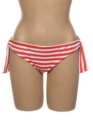 Bas de maillot de bain fermeture liens à nouer bikini orange SEAFOLLY femme