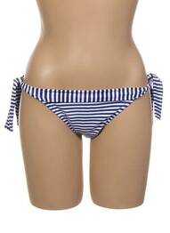 Bas de maillot de bain imprimé rayures bikini bleu SEAFOLLY femme