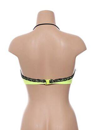 Haut de maillot de bain bretelles élastiquées amovibles haut soutien-gorge moulé jaune DAG ADOM femme