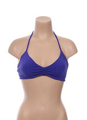 Haut de maillot de bain bretelles élastiquées bleu L*SPACE femme