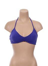 Haut de maillot de bain bretelles élastiquées bleu L*SPACE femme