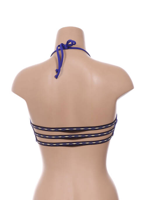 Haut de maillot de bain bleu L*SPACE pour femme