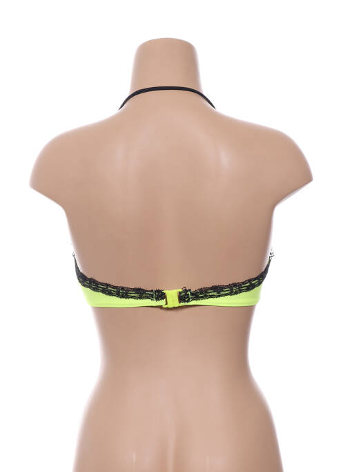 Haut de maillot de bain jaune DAG ADOM pour femme