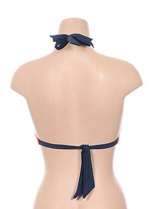 Haut de maillot de bain fermeture liens à nouer haut bandeau orange BANANA MOON femme