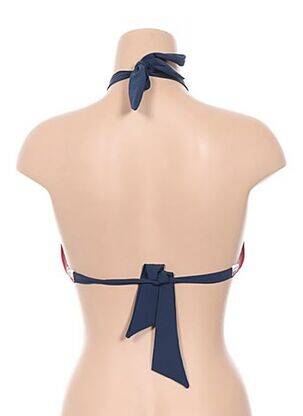 Haut de maillot de bain fermeture liens à nouer haut bandeau rouge BANANA MOON femme