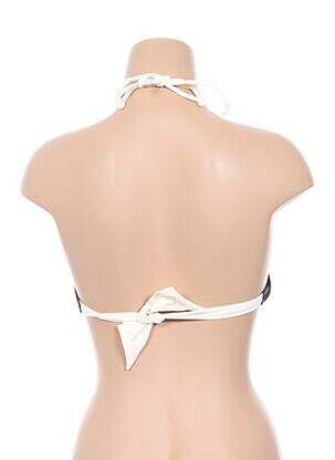 Haut de maillot de bain fermeture liens à nouer haut bandeau bleu BANANA MOON femme