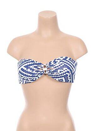 Haut de maillot de bain haut bandeau haut bandeau bleu KHONGBOON femme